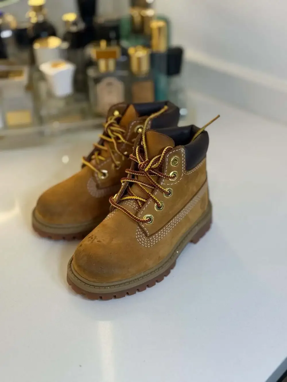 Timberland Toddler 6-Inch Premium Waterproof Boots in Wheat